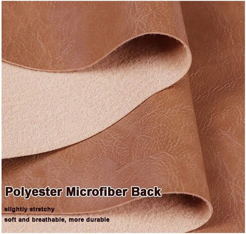Solid Color PU Synthetic Leather Fabric Vintage Texture Faux Leather Sheets for Sewing Crafting DIY Projects, 100x138cm(39''x54'') Leatherette Material (Color : Beigem) in Saudi Arabia