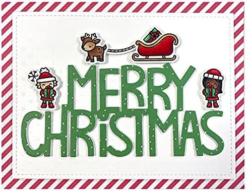 Lawn Fawn Tiny Winter Friends 3"x4" Clear Stamp Set and Coordinating Lawn Cuts Dies, Bundle of 2 Items (LF2678, LF2679) in Saudi Arabia