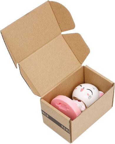 YGMONER Bobbleheads Pink Cat Decorations Car Dashboard Dancer High 3.7" Solar Powered Shaking Toy in Kuwait
