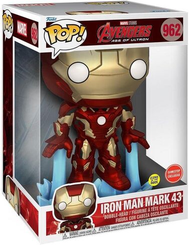 Funko Pop Avengers Age of Ultron Iron Man 10inch Glow in The Dark Exclusive in Saudi Arabia