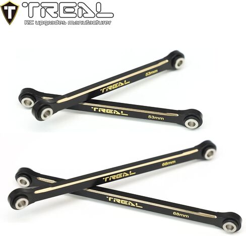 تريال مجموعة وصلات سفلية نحاسية (4 قطع) هيكل سفلي 4 وصلات ترقيات متوافقة مع مقياس TRX4M 1/18 in Saudi Arabia