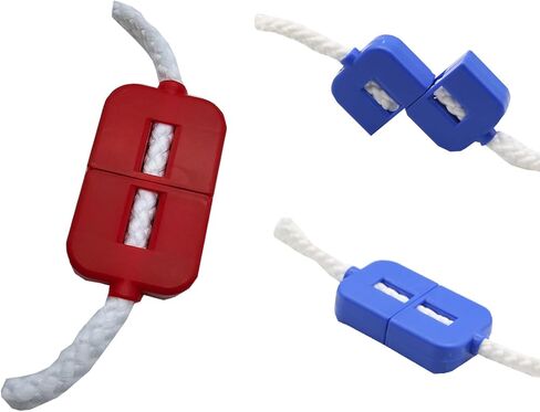 Sumrica Magic 7 قطع حبل استعادة الخدع السحرية الممتعة - حبل متعرج سحري سهل القيام به مع التعليمات (أزرق) 2.56 × 1.54 بوصة in Kuwait