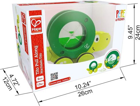 Hape Walk-A-Long Caterpillar Wooden Pull Toy in Saudi Arabia