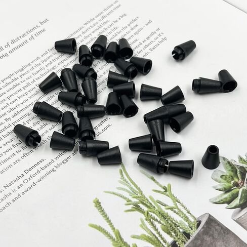 ديلاند 120 قطعة من مشابك الامان البلاستيكية الى الابزيم، مشبك ربط الحبل الى الابزيم، مشبك ربط الحبل للقلادة والاساور والمجوهرات وفصل الابزيم (اسود)، اسود، M in Kuwait