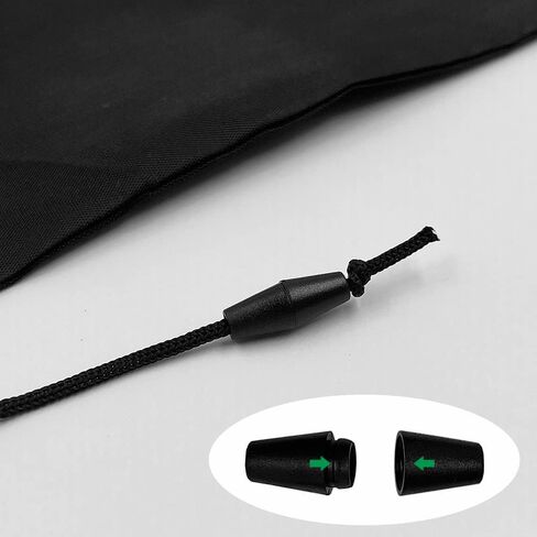 ديلاند 120 قطعة من مشابك الامان البلاستيكية الى الابزيم، مشبك ربط الحبل الى الابزيم، مشبك ربط الحبل للقلادة والاساور والمجوهرات وفصل الابزيم (اسود)، اسود، M in Kuwait