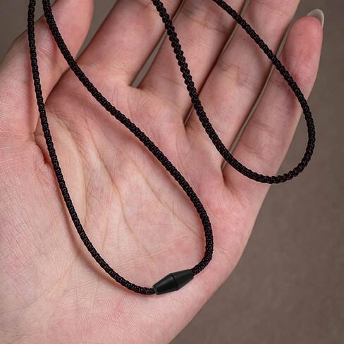 ديلاند 120 قطعة من مشابك الامان البلاستيكية الى الابزيم، مشبك ربط الحبل الى الابزيم، مشبك ربط الحبل للقلادة والاساور والمجوهرات وفصل الابزيم (اسود)، اسود، M in Kuwait