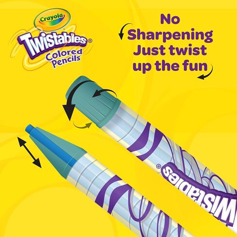 Crayola Twistables Colored Pencils, Gift for Kids, 12ct in Saudi Arabia