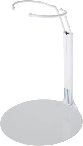حامل دمية Plymor DSP-4175W أبيض قابل للتعديل، يناسب الدمى أو شخصيات الحركة مقاس 7 و7.5 و8 و8.5 و9 بوصات، ويبلغ عرض الخصر من 1.75 إلى 2.25 بوصة، وحوالي 5 إلى 6 بوصات in Kuwait