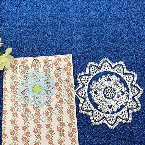 3pcs Flower Doily Metal Die Cuts,Round Rose Flower Cutting Dies Cut Stencils for DIY Scrapbooking Album Decorative Embossing Paper Dies for Card Making in Saudi Arabia