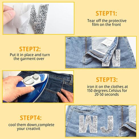 36 قطعة من رقع ارقام لامعة مرصعة بحجر الراين على حروف A-Z لامعة 0-9 لتزيين الملابس والشنط والقبعات والحرف اليدوية in Kuwait