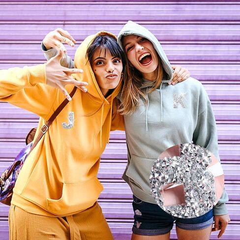 36 قطعة من رقع ارقام لامعة مرصعة بحجر الراين على حروف A-Z لامعة 0-9 لتزيين الملابس والشنط والقبعات والحرف اليدوية in Kuwait