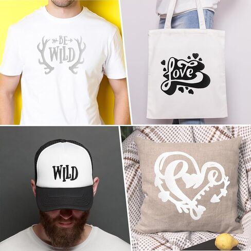 نفخة مكواة الفينيل المنقولة بالحرارة على لفة الفينيل HTV لآلة القطع، الضغط الحراري - سهلة القطع لفافة الفينيل بالتسامي الحراري (9 ورق، 10 بوصة × 12 بوصة) in Kuwait