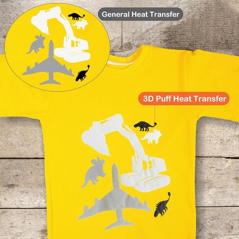 نفخة مكواة الفينيل المنقولة بالحرارة على لفة الفينيل HTV لآلة القطع، الضغط الحراري - سهلة القطع لفافة الفينيل بالتسامي الحراري (9 ورق، 10 بوصة × 12 بوصة) in Kuwait