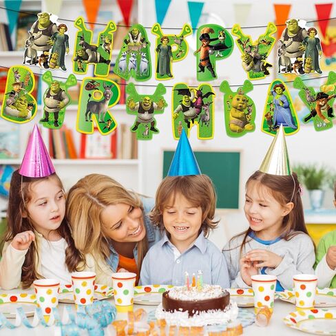 لوازم حفلات الوحش، لافتة عيد ميلاد كرتونية، لافتات عيد ميلاد سعيد، خلفية عيد ميلاد كاواي، هدايا للحفلات للأطفال والبنات والمراهقين والبالغين، ديكورات الحفلات in Kuwait