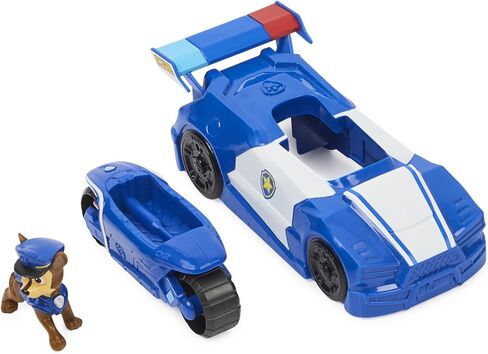 Paw Patrol Chase Mini Movie Vehicle Set 2 in 1 Car & Motorcycle Plus Chase Character in Saudi Arabia