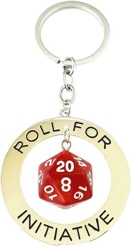 دحرجة للمبادرات لعبة دونج RPG TTRPG سلاسل مفاتيح تنين متعددة السطوح D4-D20 20-جانب يموت النرد الحرجة طاولة لعب الأدوار DM GM سلاسل مفاتيح in Kuwait