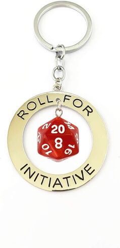 دحرجة للمبادرات لعبة دونج RPG TTRPG سلاسل مفاتيح تنين متعددة السطوح D4-D20 20-جانب يموت النرد الحرجة طاولة لعب الأدوار DM GM سلاسل مفاتيح in Kuwait