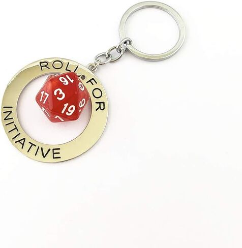 دحرجة للمبادرات لعبة دونج RPG TTRPG سلاسل مفاتيح تنين متعددة السطوح D4-D20 20-جانب يموت النرد الحرجة طاولة لعب الأدوار DM GM سلاسل مفاتيح in Kuwait