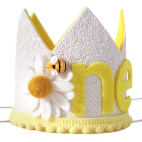 واواو تاج عيد الميلاد الاول من ديزي بي - تاج بوهو ديزي لعيد الميلاد، عيد ميلاد رائع، قبعة حفلة عيد ميلاد النحل الاول، تاج عيد ميلاد نحلة سعيدة، تاج عيد ميلاد سعيد in Kuwait