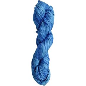 Maker's Craft Recycled Sari Silk Ribbon Yarn 100 Grams, 50 Yards for DIY Vintage Colors, Knitting & Crocheting, Macrame, Jewelry Making, Gift Wrapping and Weaving (Smoke) in Kuwait