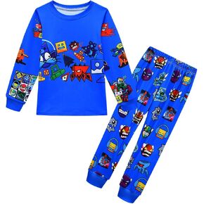 طقم تي شيرت لطيف وسراويل كارتونية للأطفال، مجموعة تي شيرت لعبة العالم، ملابس غير رسمية للأطفال من عمر 5 إلى 12 سنة in Kuwait