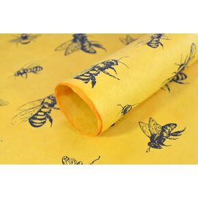 Kathmandu Valley Co. Wrapping Paper Handmade from Tree-Free Lokta Paper. Reusable Gift Wrap 10 Sheets 20x30 inches. Made in Nepal. (Midnight Blossom)