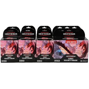 WizKids D&D Icons of The Realms: Fizban's Treasury of Dragons - Booster (Set22) - Contains 4 Miniatures, Pre-Painted, Pre-Assembled, Dungeons & Dragons
