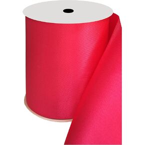 DUOQU 4 inch Wide Double Face Satin Ribbon 5 Yards Roll Multiple Colors Apple Green