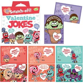 Peaceable Kingdom Scratch-Off Valentine Jokes - 28 Card Pack