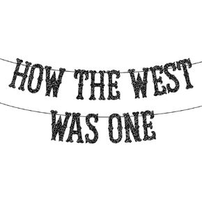 How The West Was One Banner, First Rodeo Birthday Party, Customized Banner, Western Theme,Cowboy Cowgirl, First Rodeo Birthday Party Decorations Boy,Little Cowboy,How the West Was One,1st Birthday. in Saudi Arabia