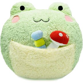 Onsoyours Frog Plush Pillow, Super Soft Frog Stuffed Animal, Adorable Plush Frog Cuddle Cushion Pillow for Kids in Kuwait