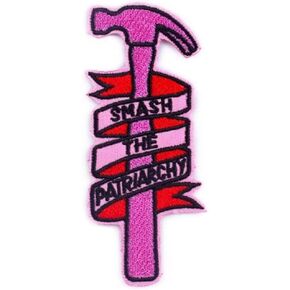Smash The Patriarchy Embroidered Patch Sew On Iron On Patches Applique Accessories Girl Power Embroidered Patch Stickers for Jackets, Hats, Backpacks, Jeans in Kuwait