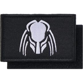 Predator Embroidered Tactical Patch with Hook and Loop Military Army Hunter Backpacks Outdoor (Black) in Kuwait
