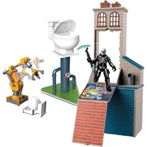 Fortnite FNT0990 Micro Legendary Series POI Flush Factory-Includes Playset, Accessories & 2.5-Inch Skull Trooper Figure, Multi in Saudi Arabia