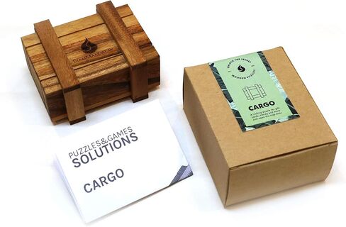Cargo: Secret Puzzle Box for Money or Gift Card Gift: Hidden & Secret Compartments Wooden Puzzle Boxes Christmas Stocking Filler Lock and Stash Boxes in Kuwait