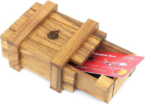 Cargo: Secret Puzzle Box for Money or Gift Card Gift: Hidden & Secret Compartments Wooden Puzzle Boxes Christmas Stocking Filler Lock and Stash Boxes in Kuwait