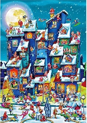 لغز 1000 قطعة للبالغين كريسماس من أحجية تركيب صور للأطفال نشاط أسري مرح للأولاد والبنات والرجال والنساء مقاس اللغز: 60.9 × 49.7 سم in Kuwait