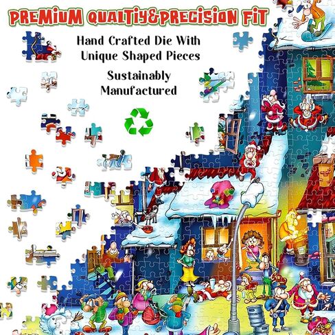 لغز 1000 قطعة للبالغين كريسماس من أحجية تركيب صور للأطفال نشاط أسري مرح للأولاد والبنات والرجال والنساء مقاس اللغز: 60.9 × 49.7 سم in Kuwait