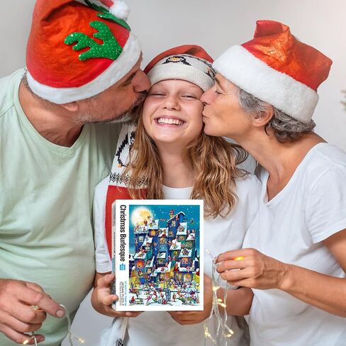 لغز 1000 قطعة للبالغين كريسماس من أحجية تركيب صور للأطفال نشاط أسري مرح للأولاد والبنات والرجال والنساء مقاس اللغز: 60.9 × 49.7 سم in Kuwait