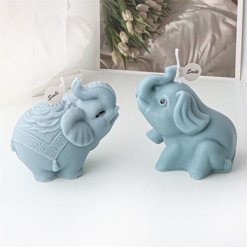 قالب سيليكون على شكل فيل ثلاثي الأبعاد من Xidmold قالب صابون على شكل فيل لطيف على شكل فيل من السيليكون لفوندان، شوكولاتة، ديكور الكيك، طين البوليمر، زخرفة الجص، فن الراتنج (ج) in Kuwait