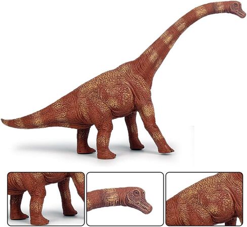 RCOMG Large Brachiosaurus Toy 13.4",Realistic Educational Prehistoric Animals Dinosaur Toy Plastic Party Favor Long Neck Dinosaur Figure for Kids Toddlers in Kuwait