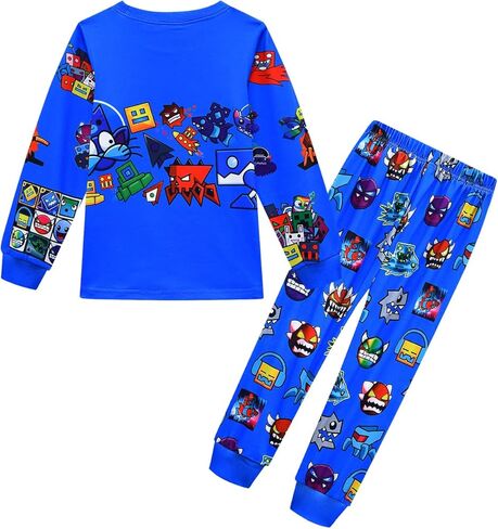 طقم تي شيرت لطيف وسراويل كارتونية للأطفال، مجموعة تي شيرت لعبة العالم، ملابس غير رسمية للأطفال من عمر 5 إلى 12 سنة in Kuwait