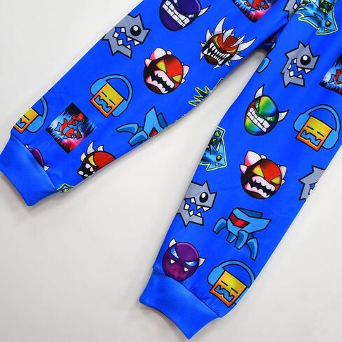 طقم تي شيرت لطيف وسراويل كارتونية للأطفال، مجموعة تي شيرت لعبة العالم، ملابس غير رسمية للأطفال من عمر 5 إلى 12 سنة in Kuwait