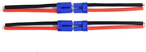 موصل Goldby EC5، زوجان من موصل بطارية EC 5 ذكر أنثى مع كابل سلك سيليكون ناعم 10 سم 12AWG لطائرة Rc Airplane Quadcopter FPV Lipo Battery ESC، مركبات السيارات والشاحنات والقوارب DIY in Kuwait