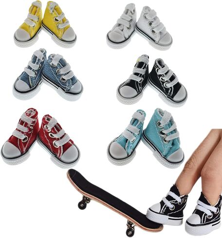 6 أزواج أحذية صغيرة للأصابع، أحذية تزلج بألوان متعددة، أحذية صغيرة، سلاسل المفاتيح أحذية رياضية للأصابع والطيور in Kuwait