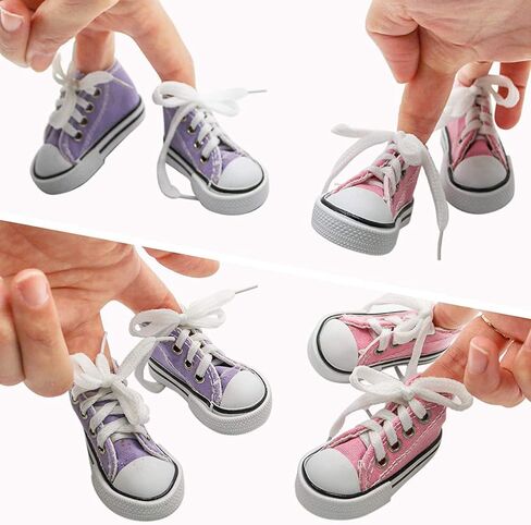 6 أزواج أحذية صغيرة للأصابع، أحذية تزلج بألوان متعددة، أحذية صغيرة، سلاسل المفاتيح أحذية رياضية للأصابع والطيور in Kuwait