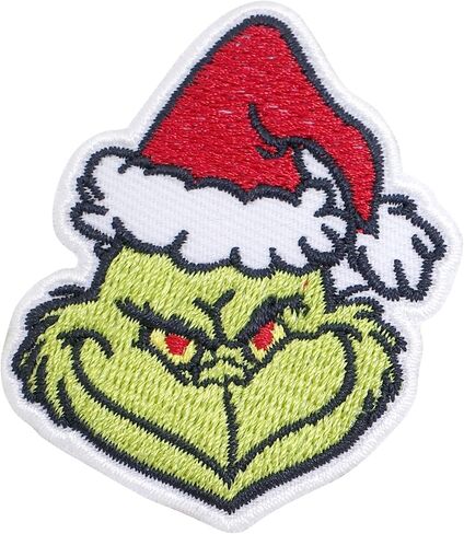 PITAI Grinch عيد الميلاد الحديد على بقع المطرزة التصحيح شارة الحديد على خياطة على الملابس الزخرفية تي شيرت جان إصلاح زين شعار in Kuwait