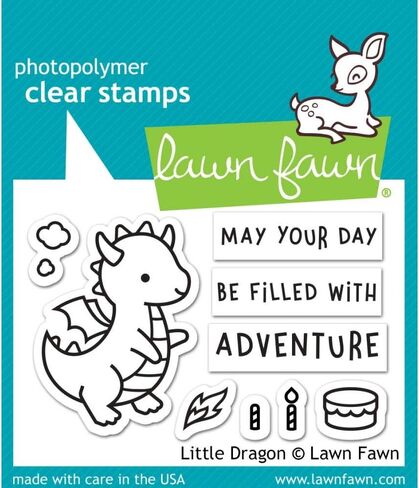 Lawn Fawn - Little Dragon - Stamp and Die - 2 Item Bundle in Saudi Arabia