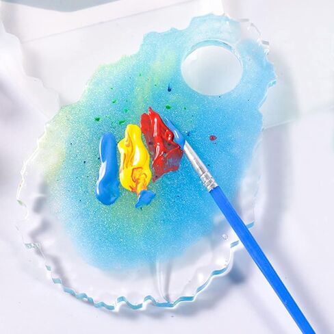 لوحة فنية للأظافر من فركايش قالب سيليكون إيبوكسي قالب صينية لصنع شرائح العقيق الفنان لوحة ماكياج لوحة فنية ، مستلزمات طلاء فنية يدوية in Kuwait