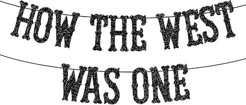 How The West Was One Banner, First Rodeo Birthday Party, Customized Banner, Western Theme,Cowboy Cowgirl, First Rodeo Birthday Party Decorations Boy,Little Cowboy,How the West Was One,1st Birthday. in Saudi Arabia